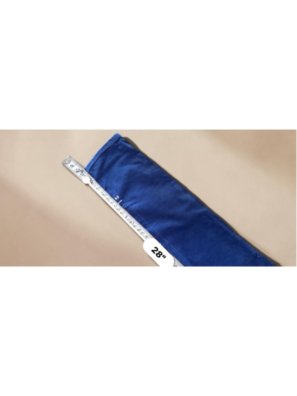💙 Hudson Velvet Skinny Jeans Electric Blue Size 28 Statement Pants - Picture 6 of 9